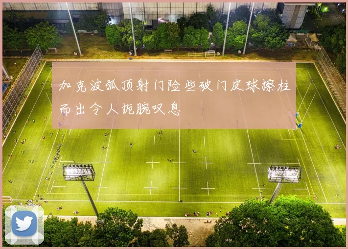 加克波弧顶射门险些破门皮球擦柱而出令人扼腕叹息